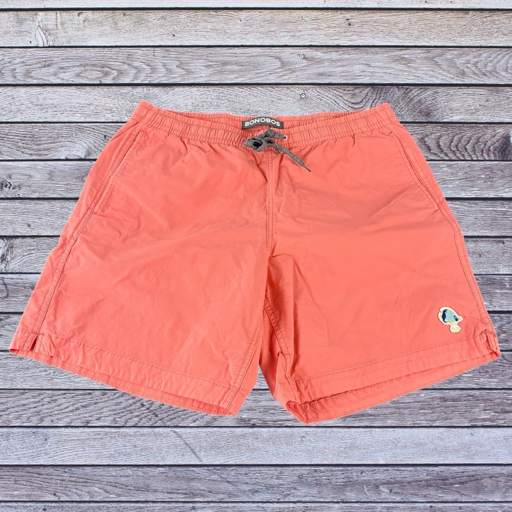 Bonobos Mens Medium Fish Roller Skating Stretch E Waist Anywhere Shorts 631